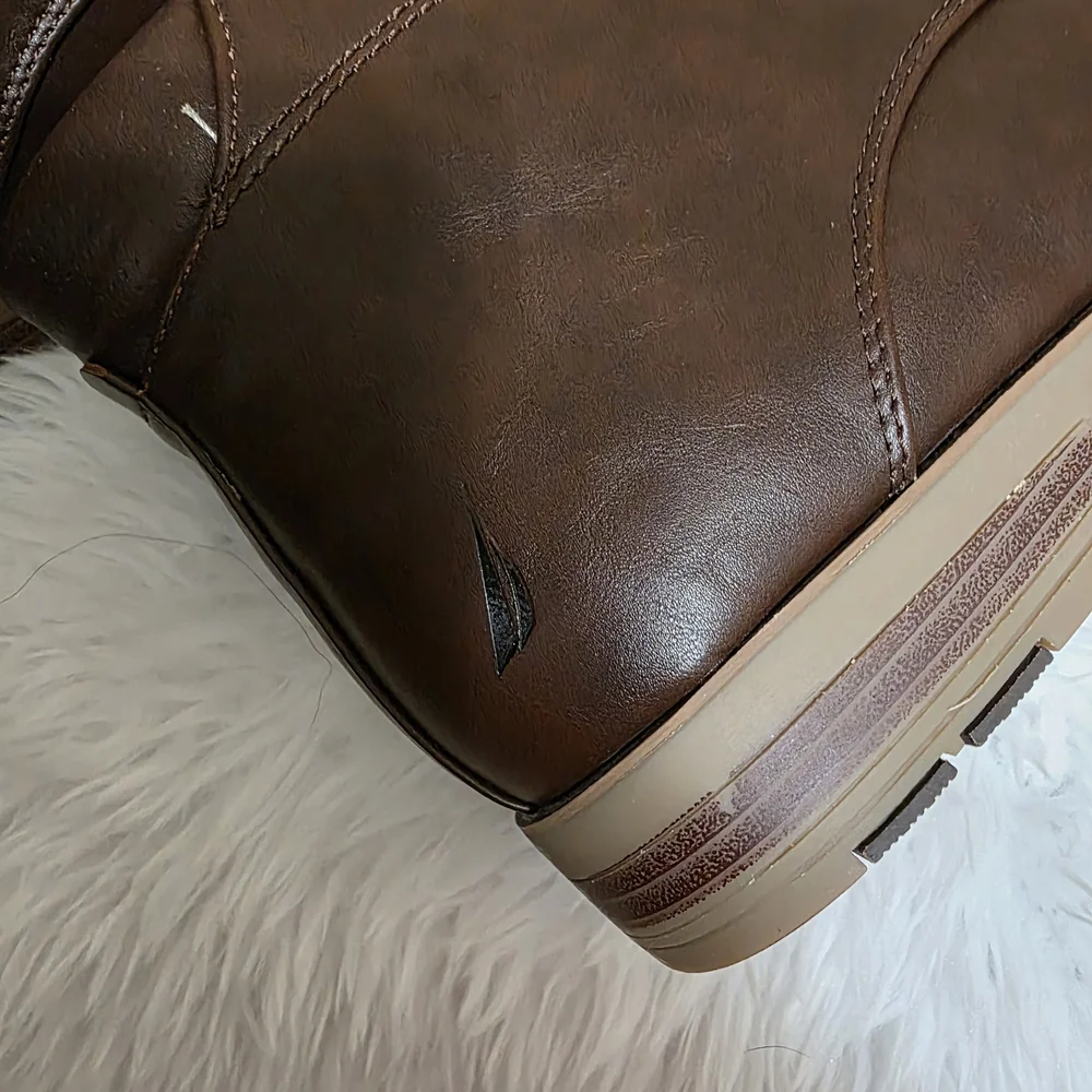 Men's Brown Leather Lace-Up Chukka Boots